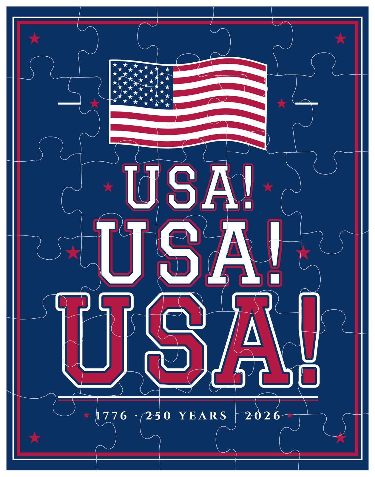 USA! USA! USA! Children's Puzzle