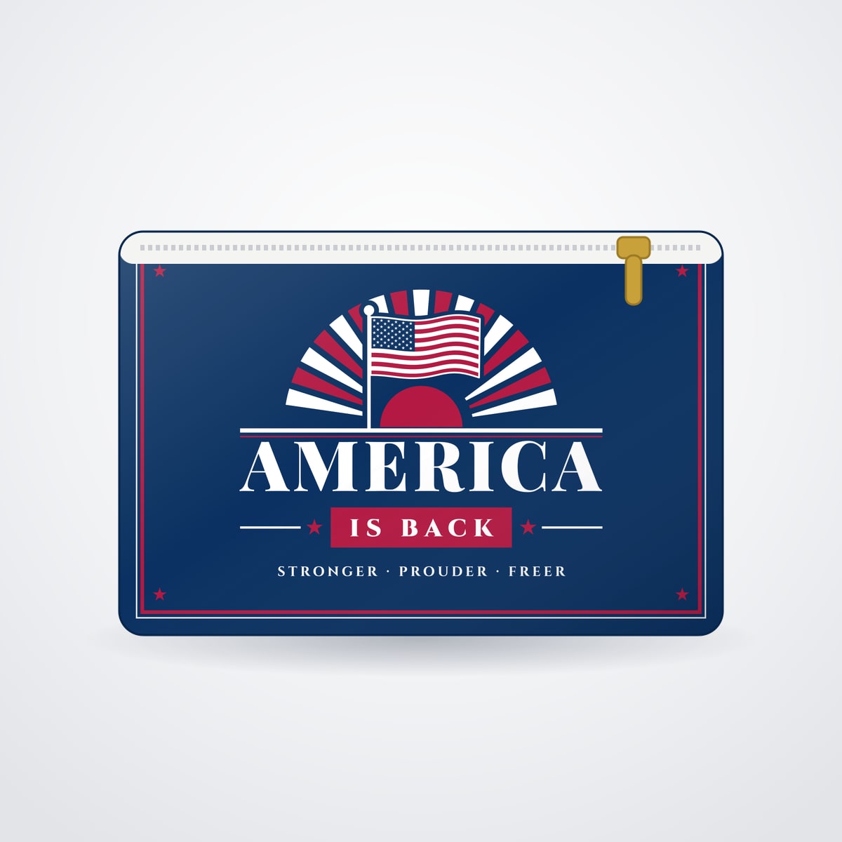 America Is Back Zip Pouch