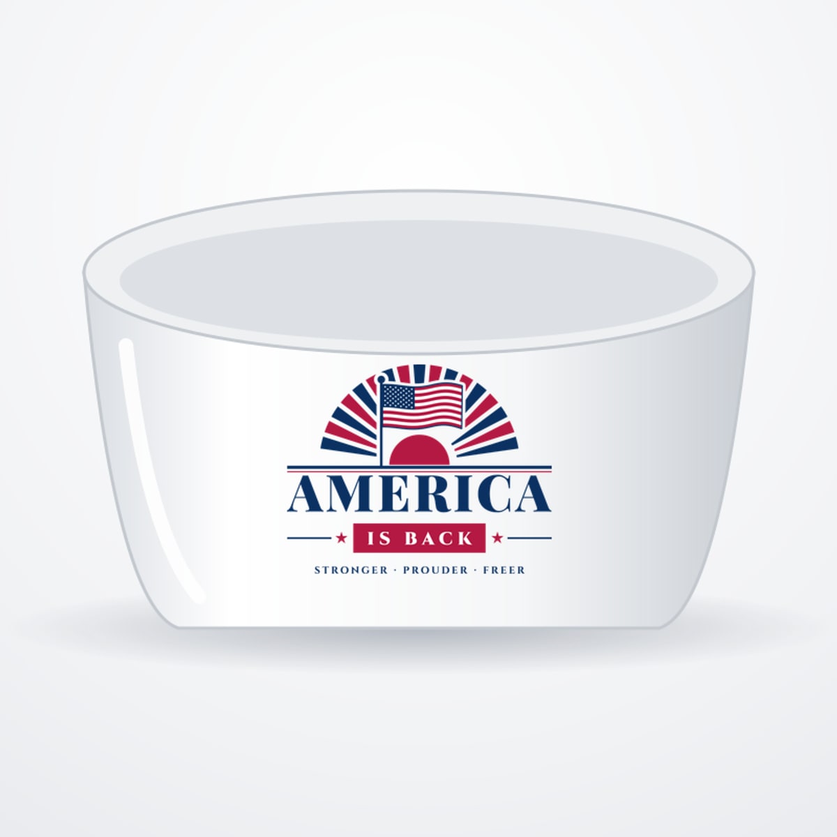 America Is Back Ceramic Pet Bowl