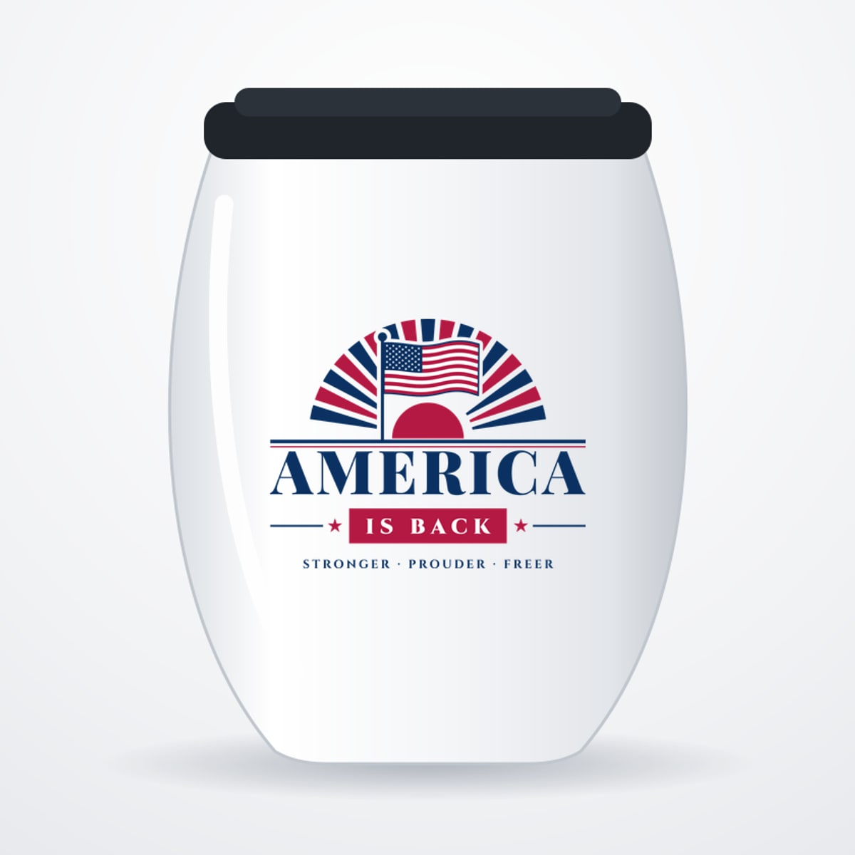 America Is Back Stemless Wine Tumbler