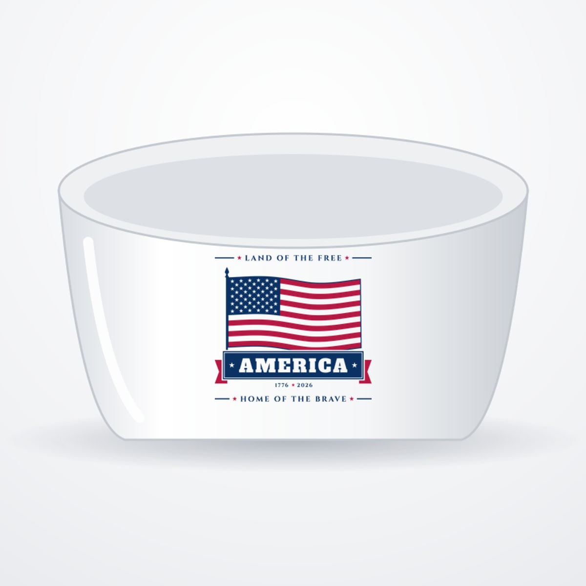 America Ceramic Pet Bowl