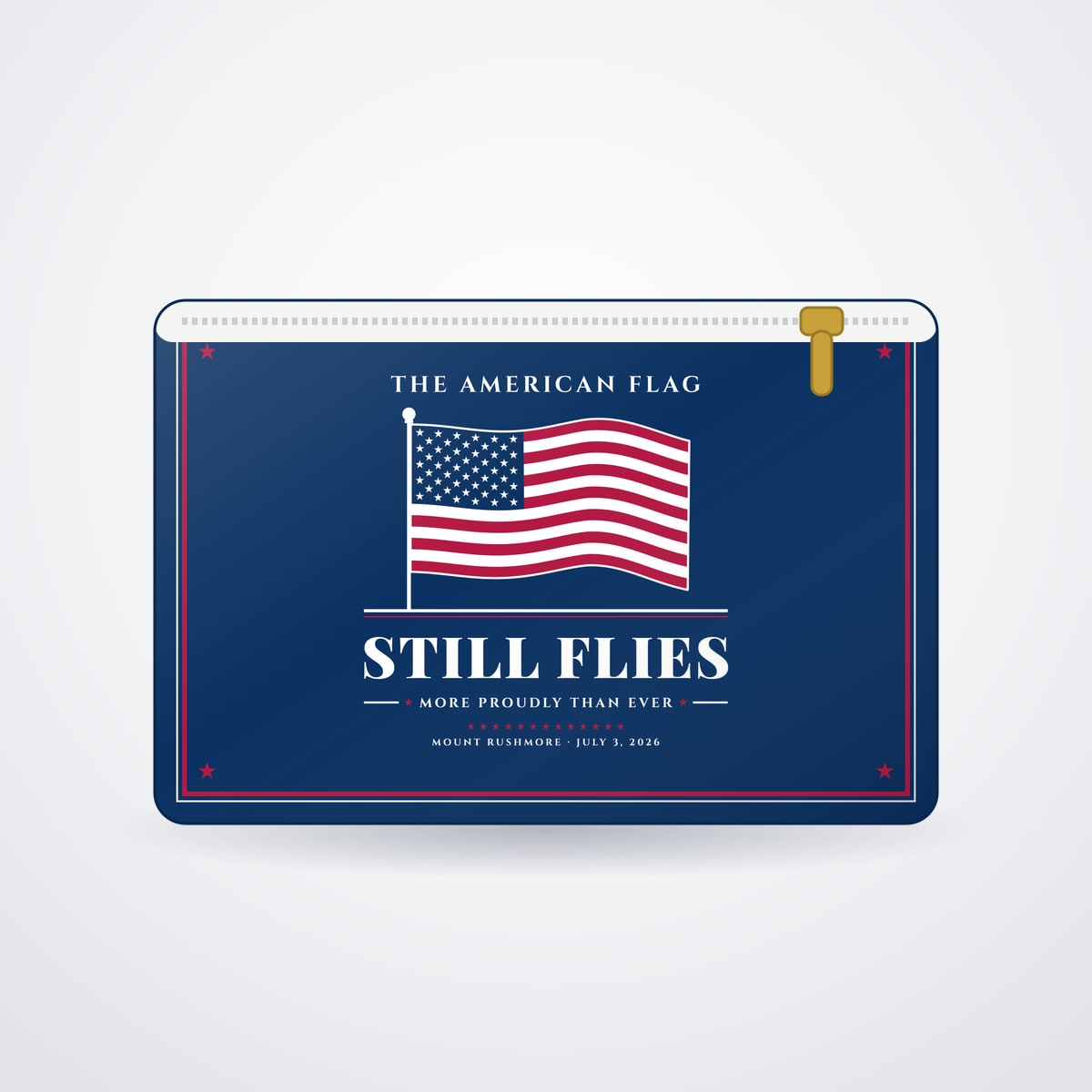 The American Flag Still Flies Zip Pouch