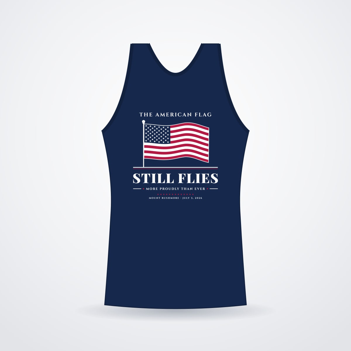 The American Flag Still Flies Women's U.S.-Sewn Tank in Navy