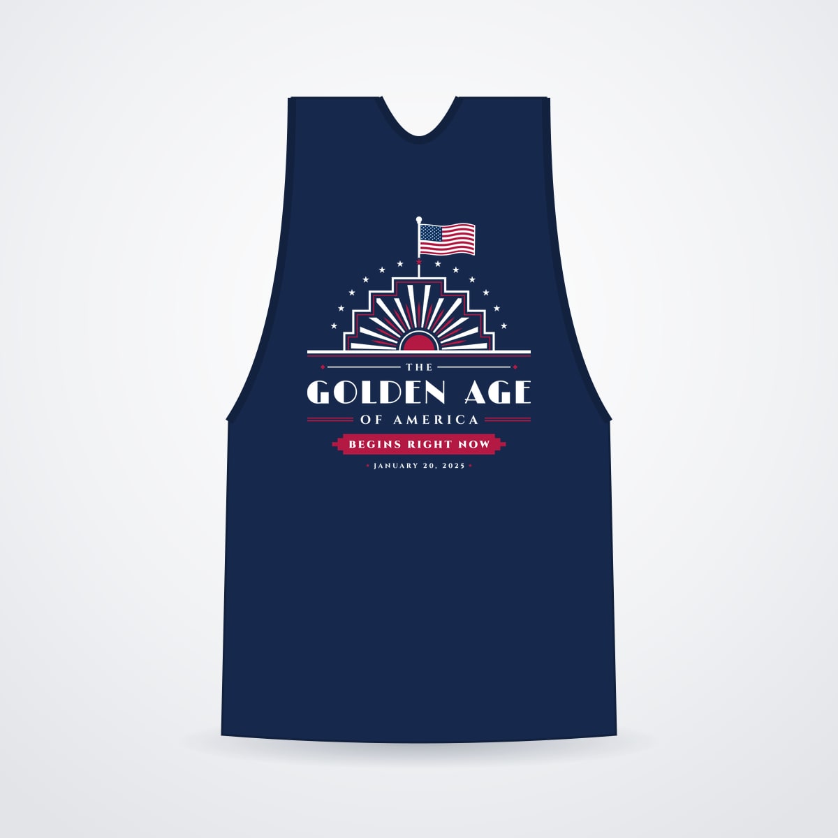 The Golden Age Muscle Tank in Navy