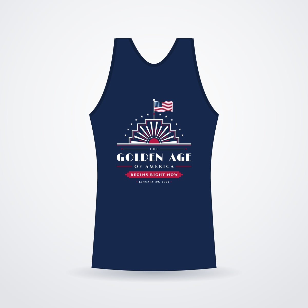 The Golden Age Women's U.S.-Sewn Tank in Navy