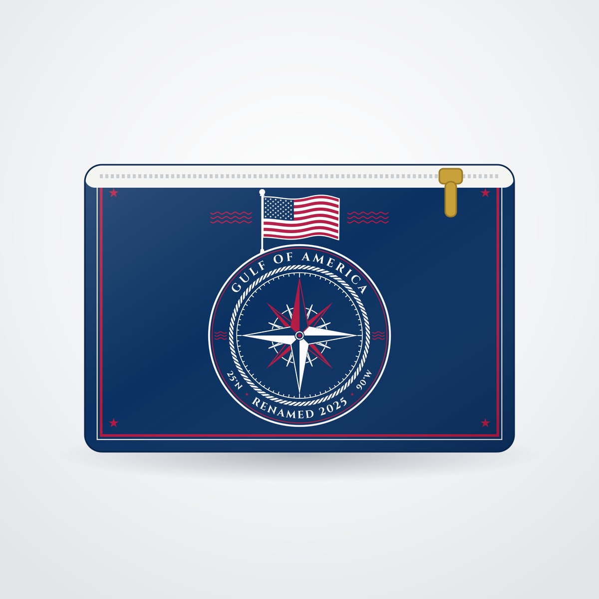 Gulf of America Zip Pouch