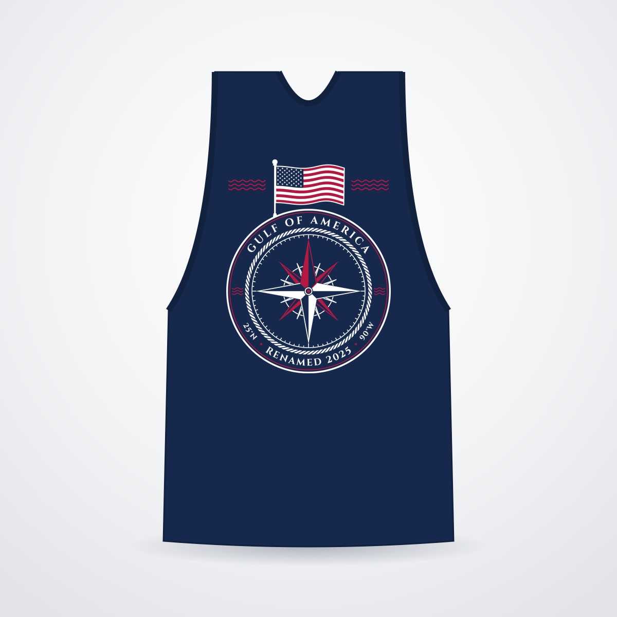 Gulf of America Muscle Tank in Navy