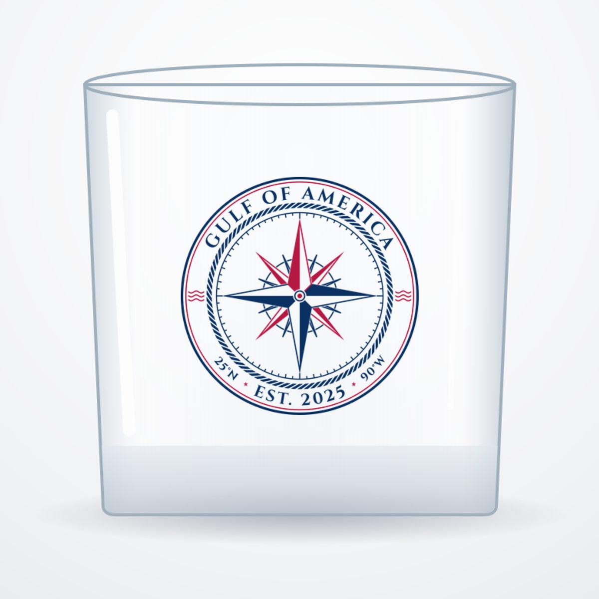 Gulf of America Whiskey Glass