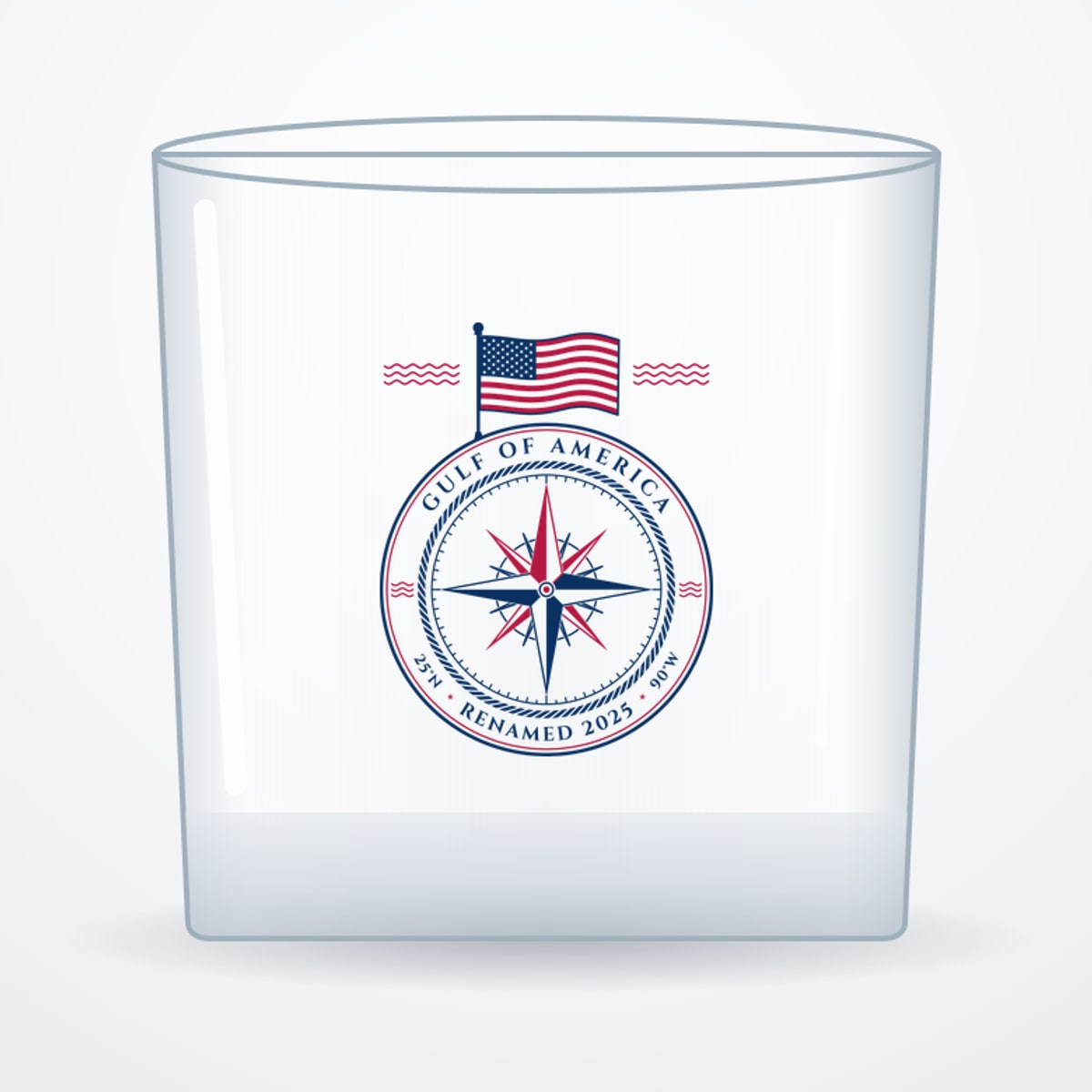 Gulf of America Whiskey Glass