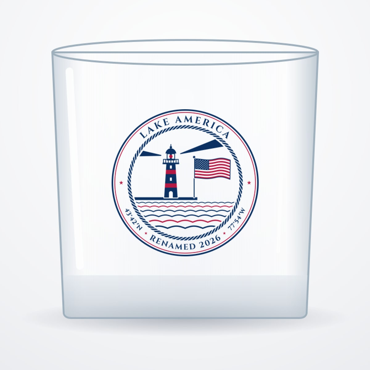 Lake America Whiskey Glass