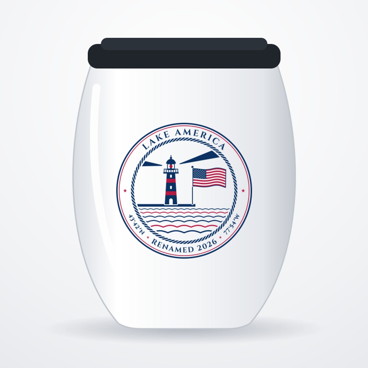 Lake America Stemless Wine Tumbler