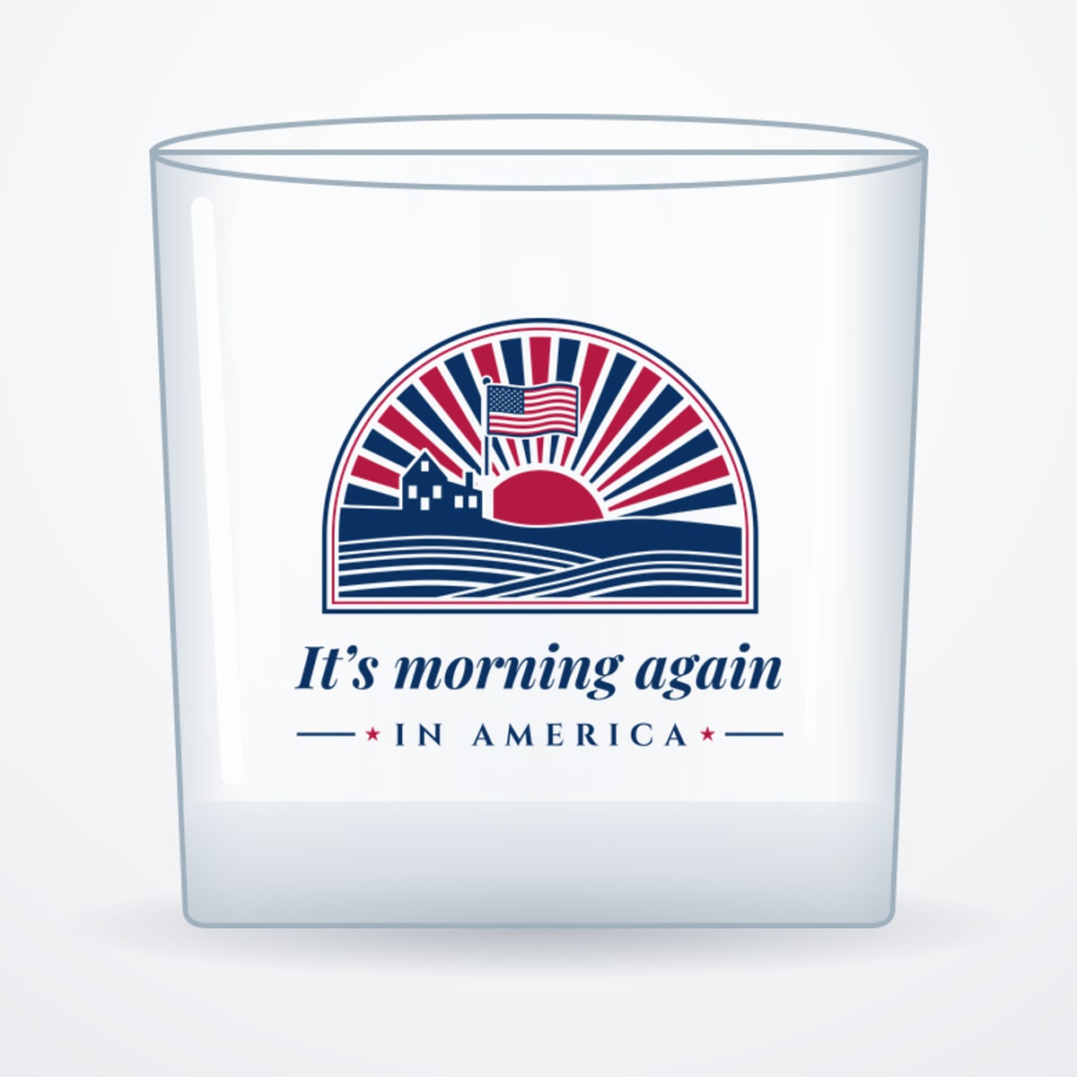 Morning in America Whiskey Glass