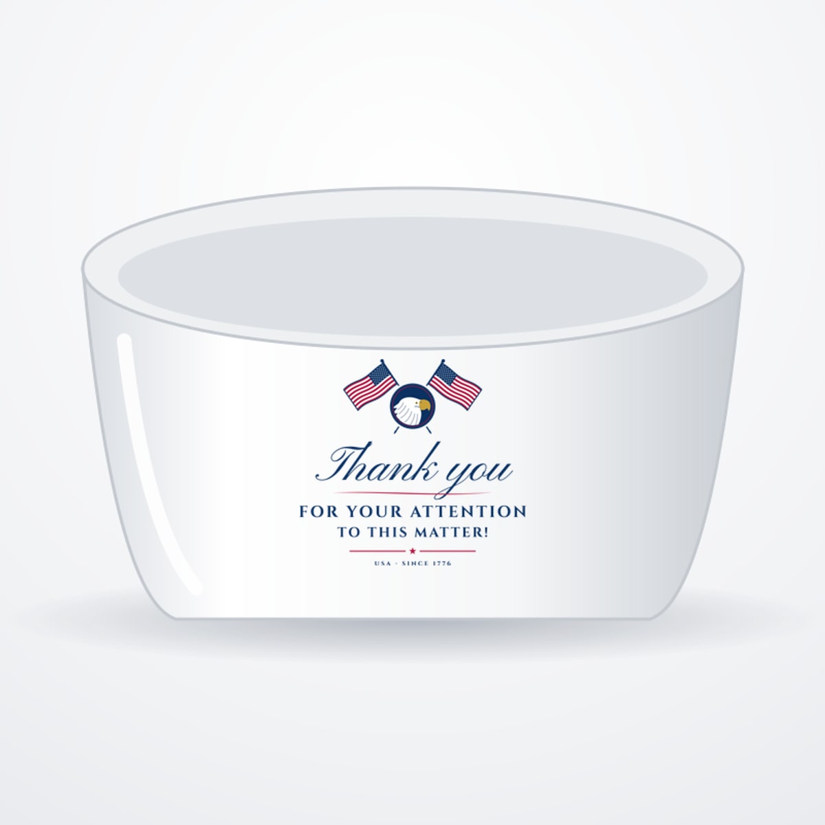 Thank You for Your Attention Ceramic Pet Bowl