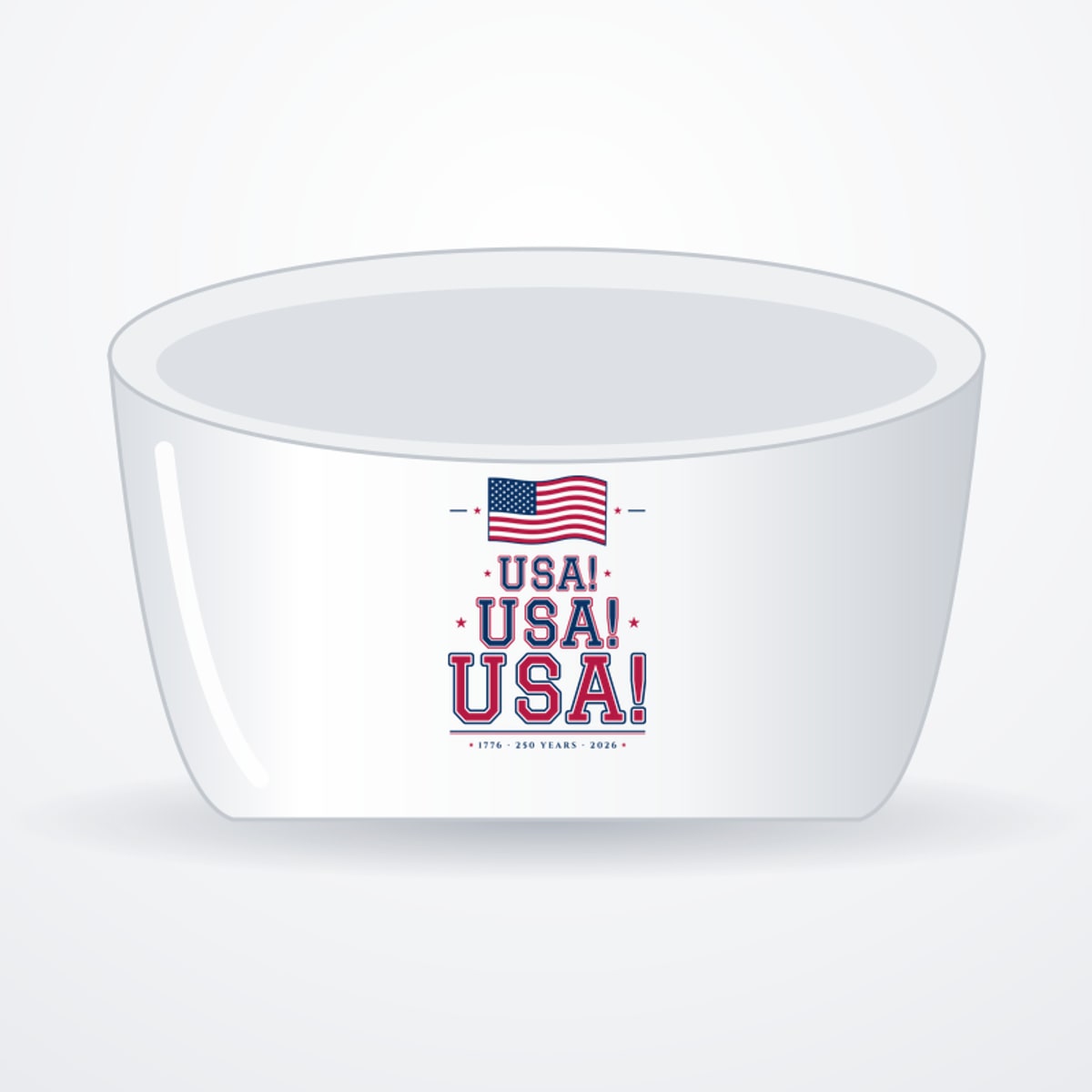 USA! USA! USA! Ceramic Pet Bowl