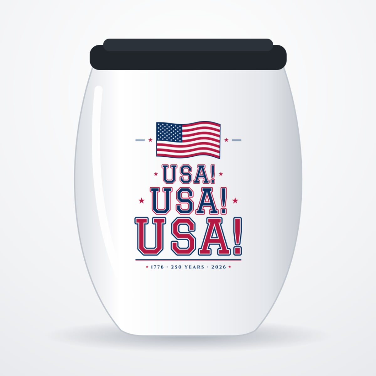 USA! USA! USA! Stemless Wine Tumbler